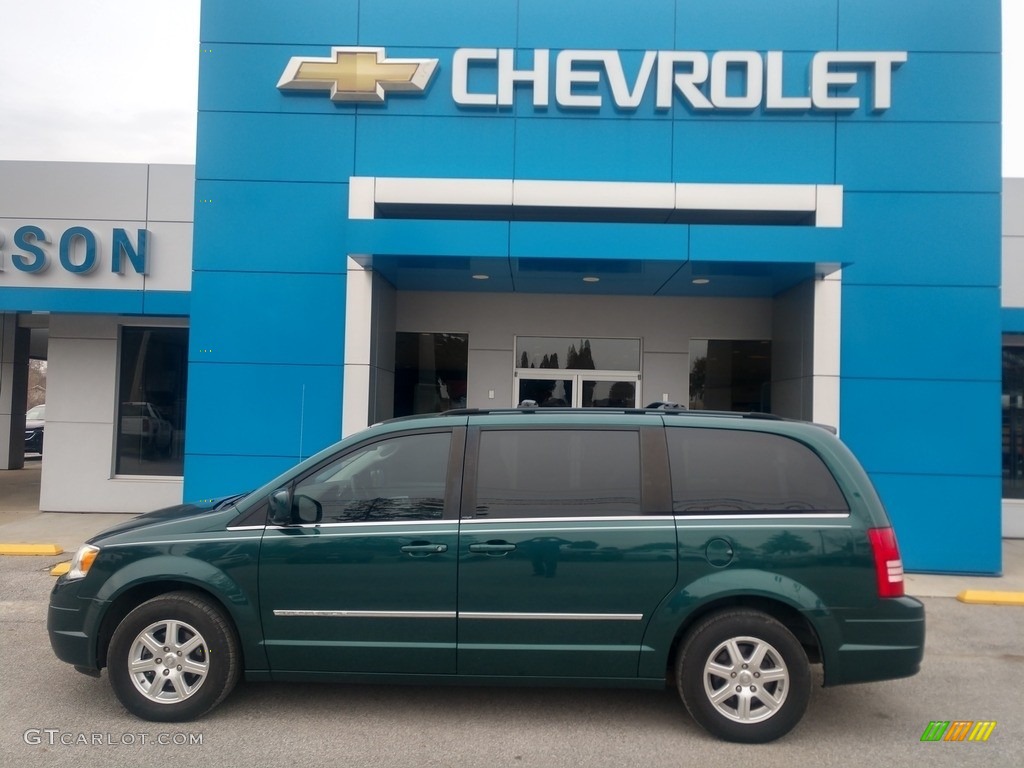 2009 Town & Country Touring - Melbourne Green Pearl / Medium Slate Gray/Light Shale photo #1