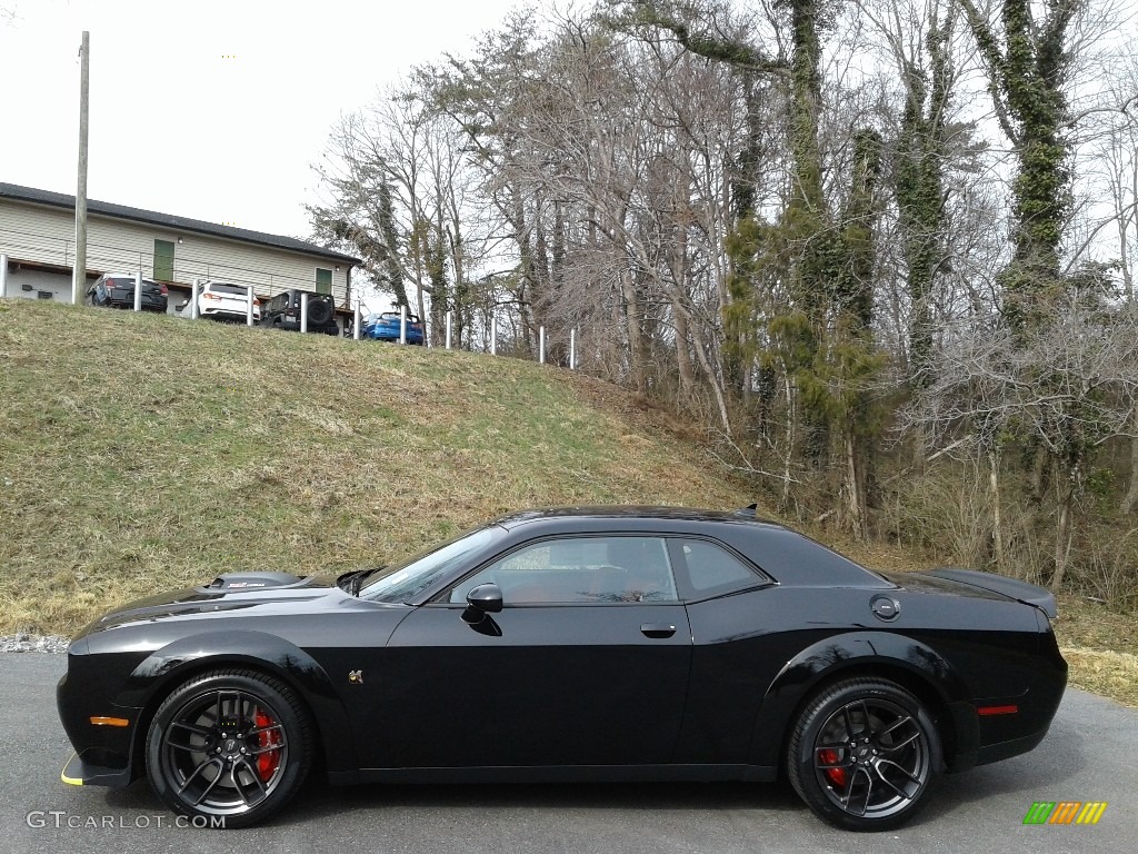 2021 Challenger R/T Scat Pack Widebody - Pitch Black / Black/Ruby Red photo #1