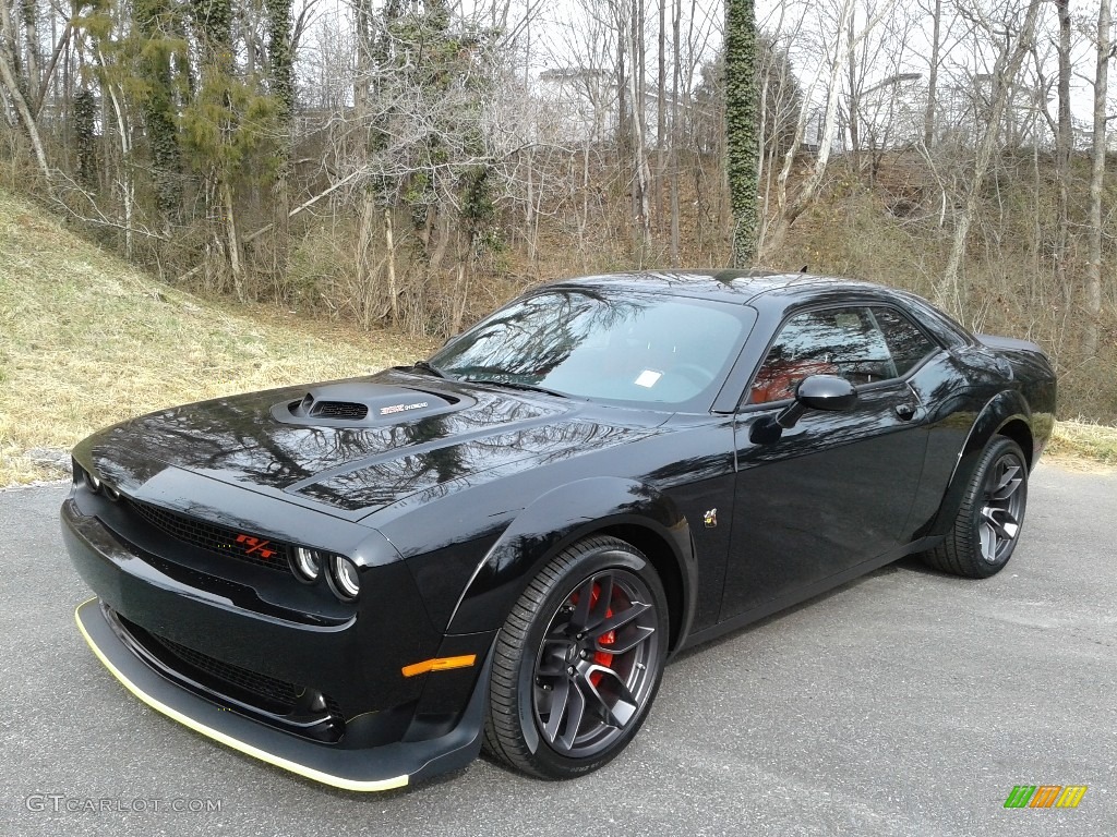 2021 Challenger R/T Scat Pack Widebody - Pitch Black / Black/Ruby Red photo #2
