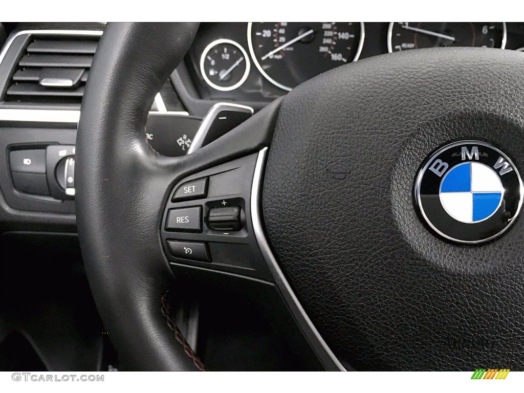 2018 BMW 4 Series 430i Gran Coupe Black Steering Wheel Photo #140973157