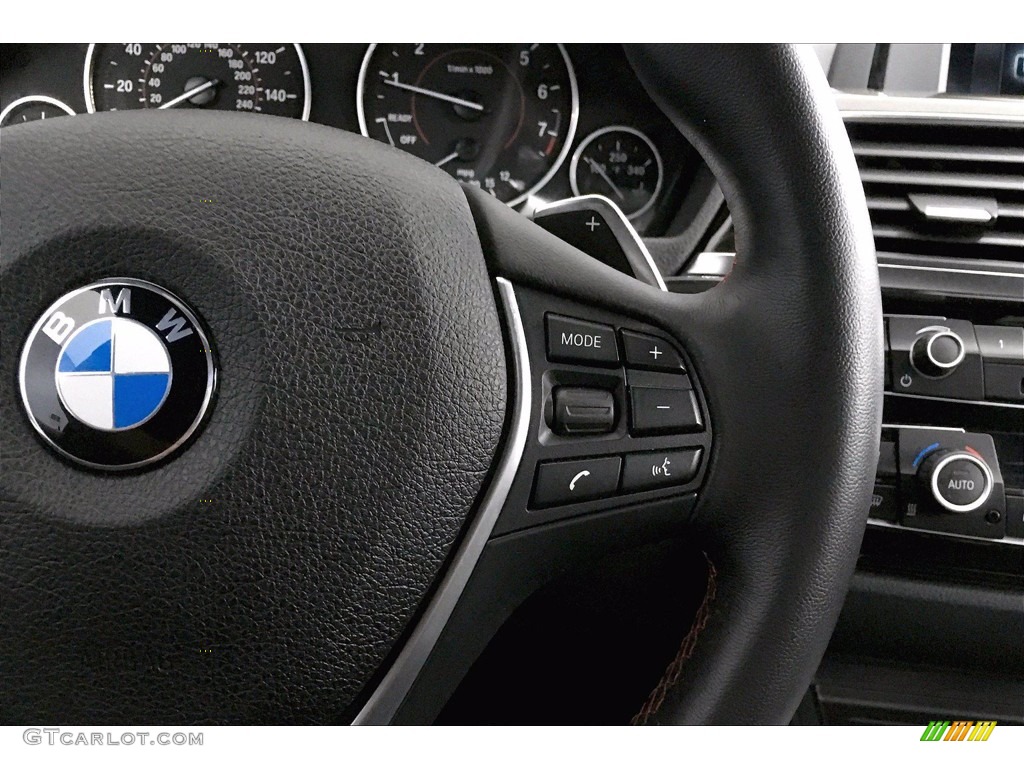 2018 BMW 4 Series 430i Gran Coupe Black Steering Wheel Photo #140973187