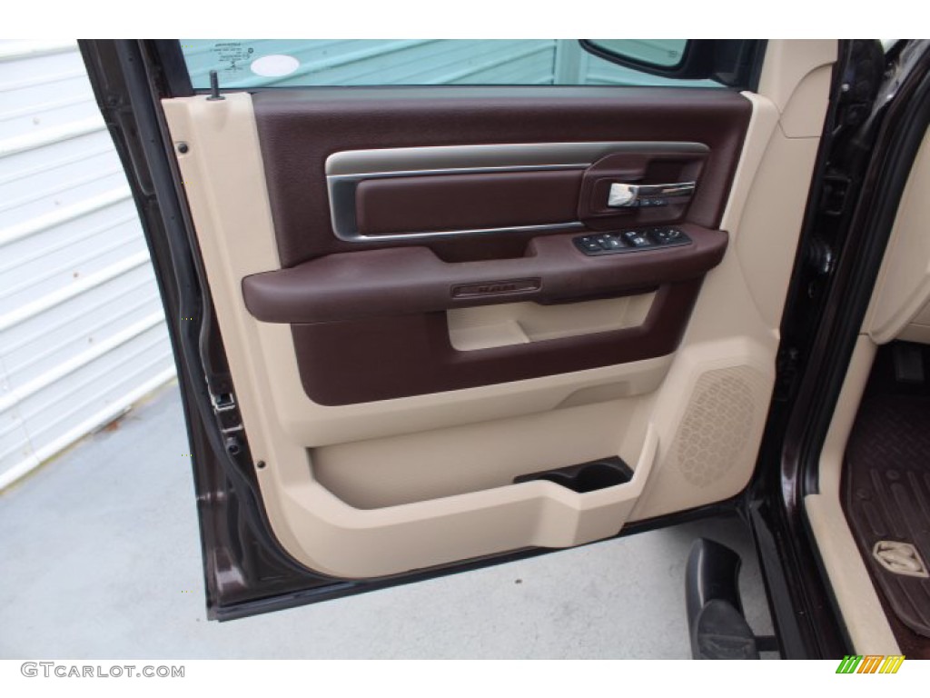 2016 1500 Big Horn Crew Cab 4x4 - Luxury Brown Pearl / Canyon Brown/Light Frost Beige photo #10
