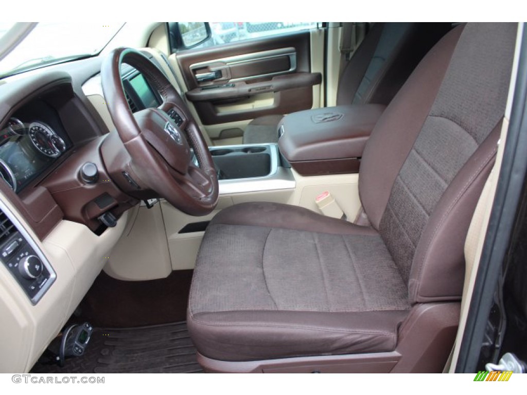 2016 1500 Big Horn Crew Cab 4x4 - Luxury Brown Pearl / Canyon Brown/Light Frost Beige photo #11