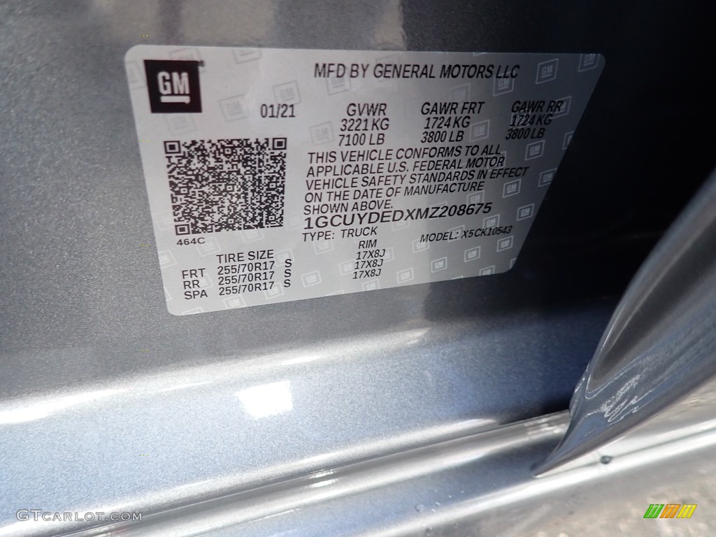 2021 Silverado 1500 LT Crew Cab 4x4 - Satin Steel Metallic / Jet Black photo #14