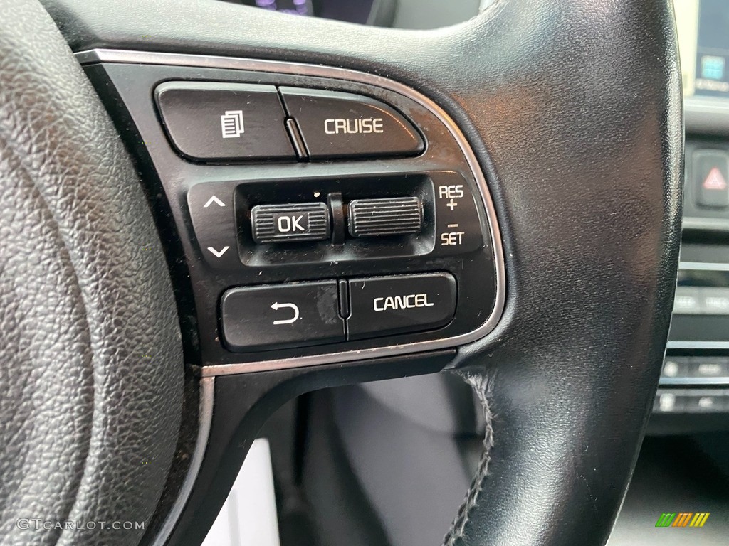 2016 Kia Optima LX 1.6T Black Steering Wheel Photo #140974321