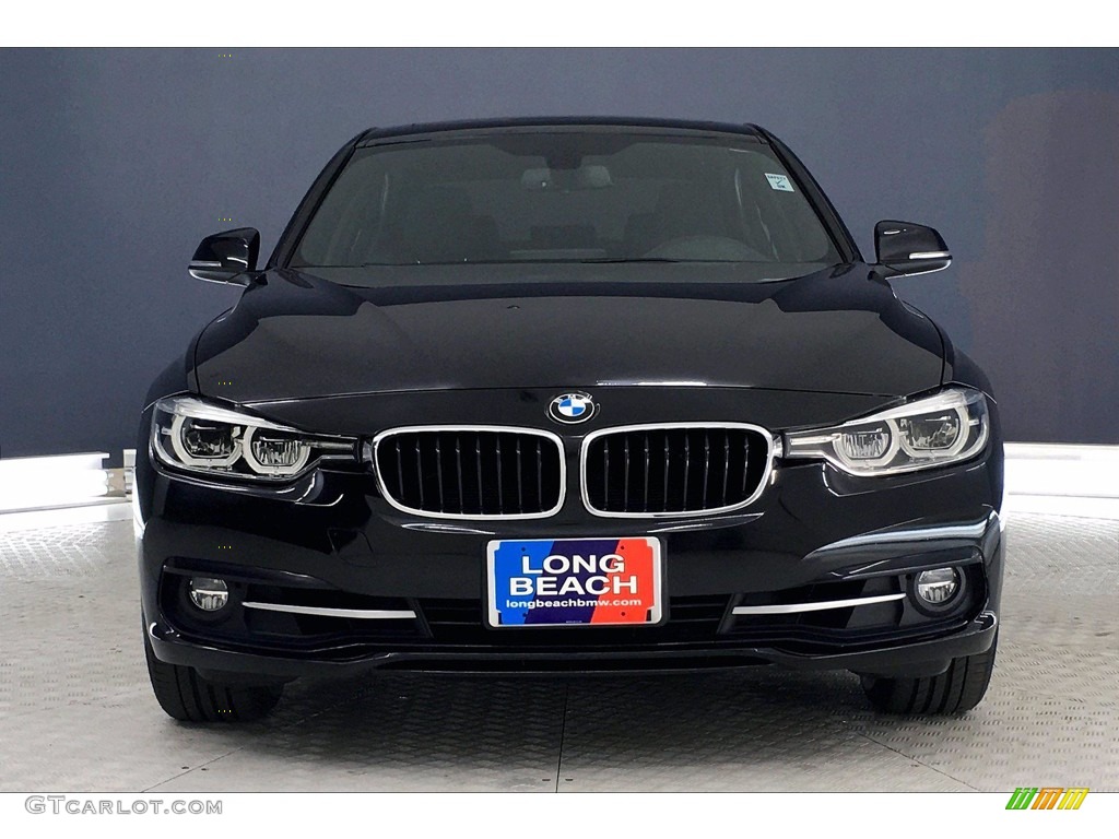 2018 3 Series 330i Sedan - Black Sapphire Metallic / Black photo #2