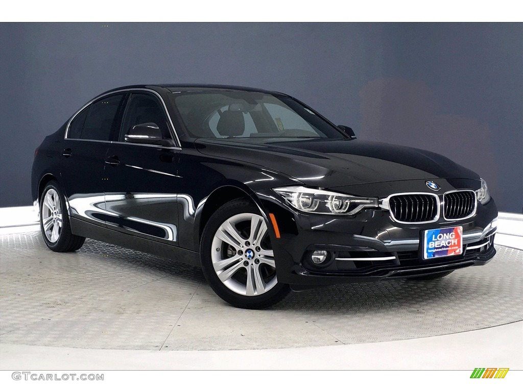 2018 3 Series 330i Sedan - Black Sapphire Metallic / Black photo #37