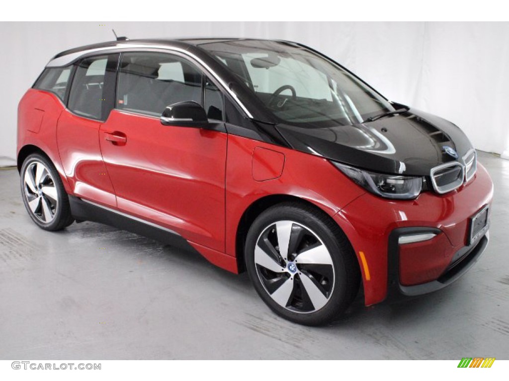 2018 i3 with Range Extender - Melbourne Red Metallic / Atelier European Dark Cloth photo #1