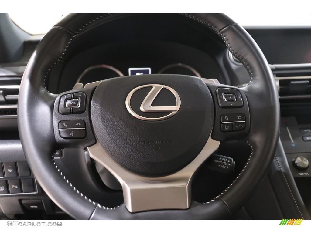 2019 Lexus RC 300 AWD Black Steering Wheel Photo #140979352