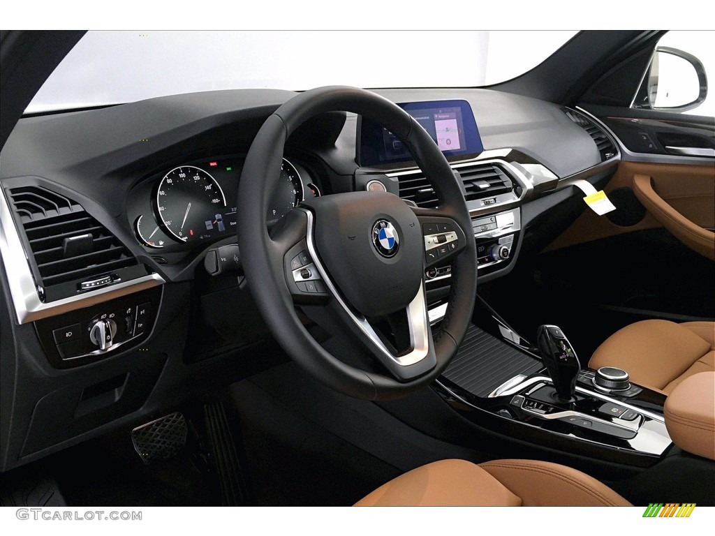 2021 X3 sDrive30i - Black Sapphire Metallic / Cognac photo #7