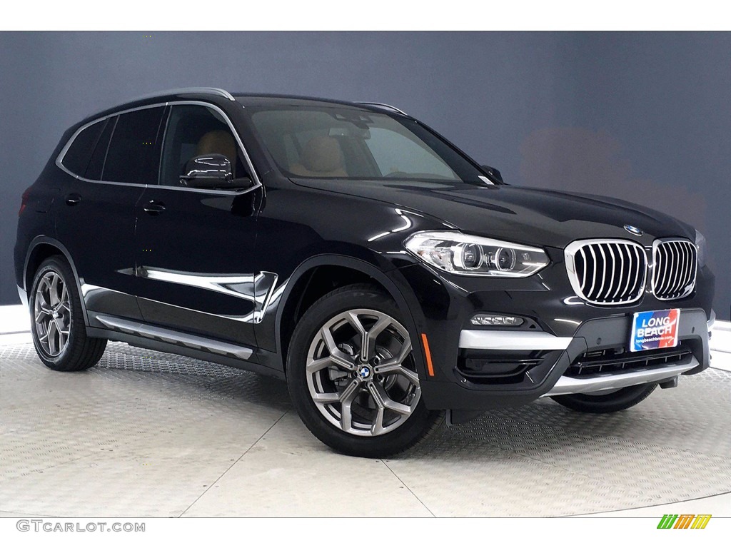 2021 X3 sDrive30i - Black Sapphire Metallic / Cognac photo #19