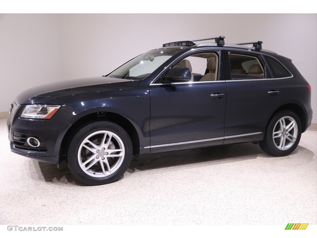 2016 Q5 2.0 TFSI Premium Plus quattro - Moonlight Blue Metallic / Pistachio Beige photo #3