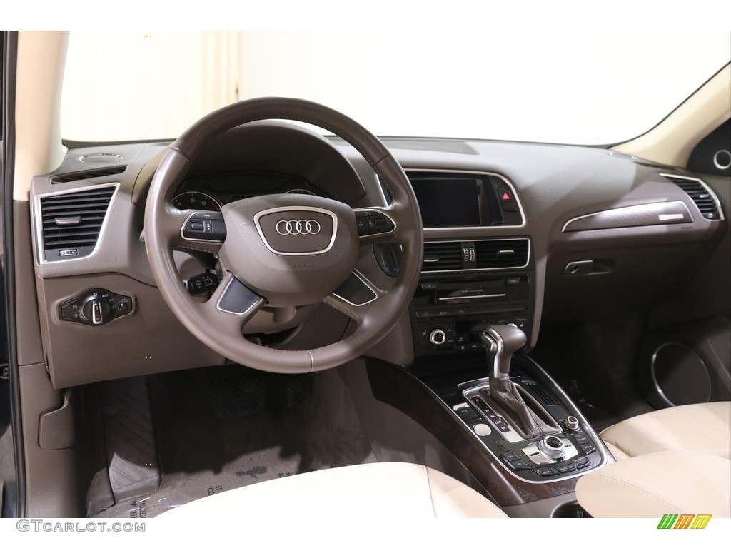 2016 Q5 2.0 TFSI Premium Plus quattro - Moonlight Blue Metallic / Pistachio Beige photo #6