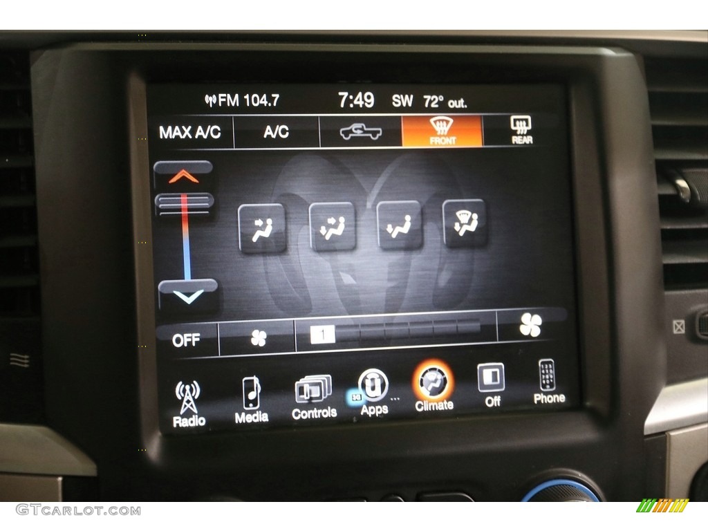 2016 Ram 1500 Big Horn Crew Cab 4x4 Controls Photo #140981131