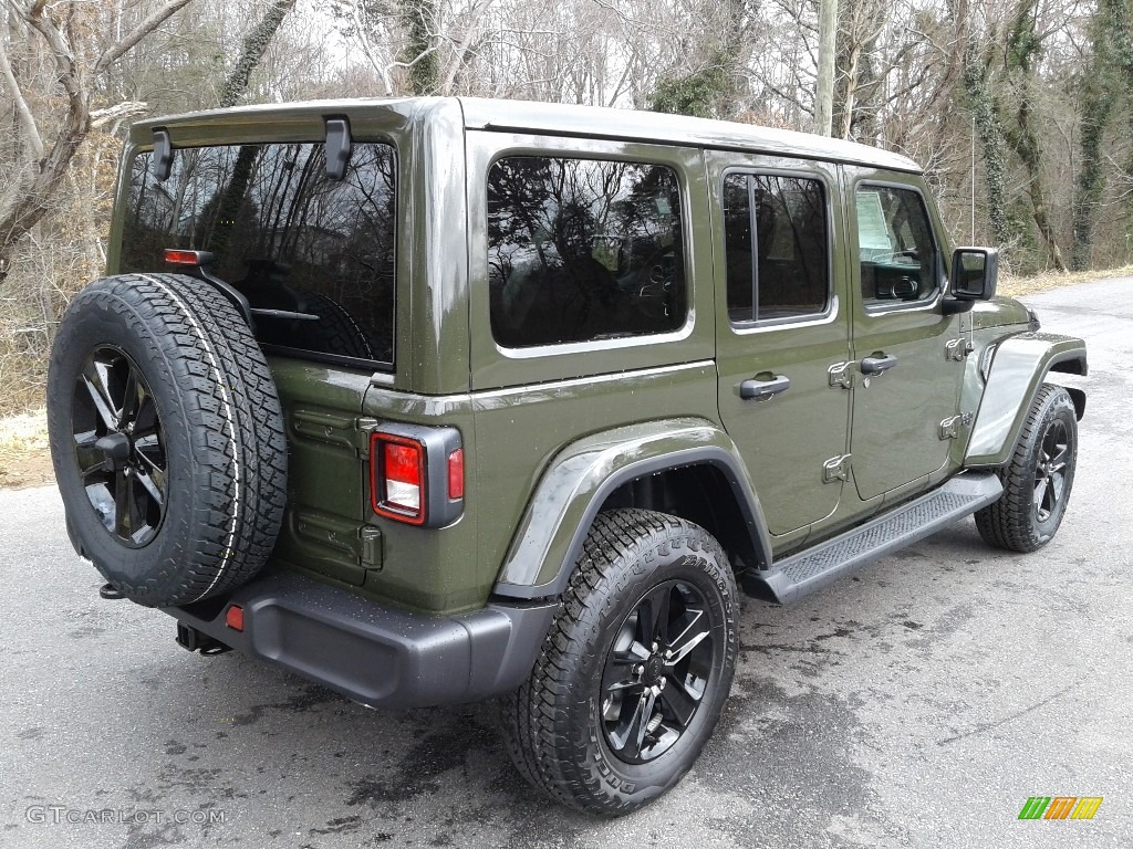 2021 Wrangler Unlimited Sahara Altitude 4x4 - Sarge Green / Black photo #6