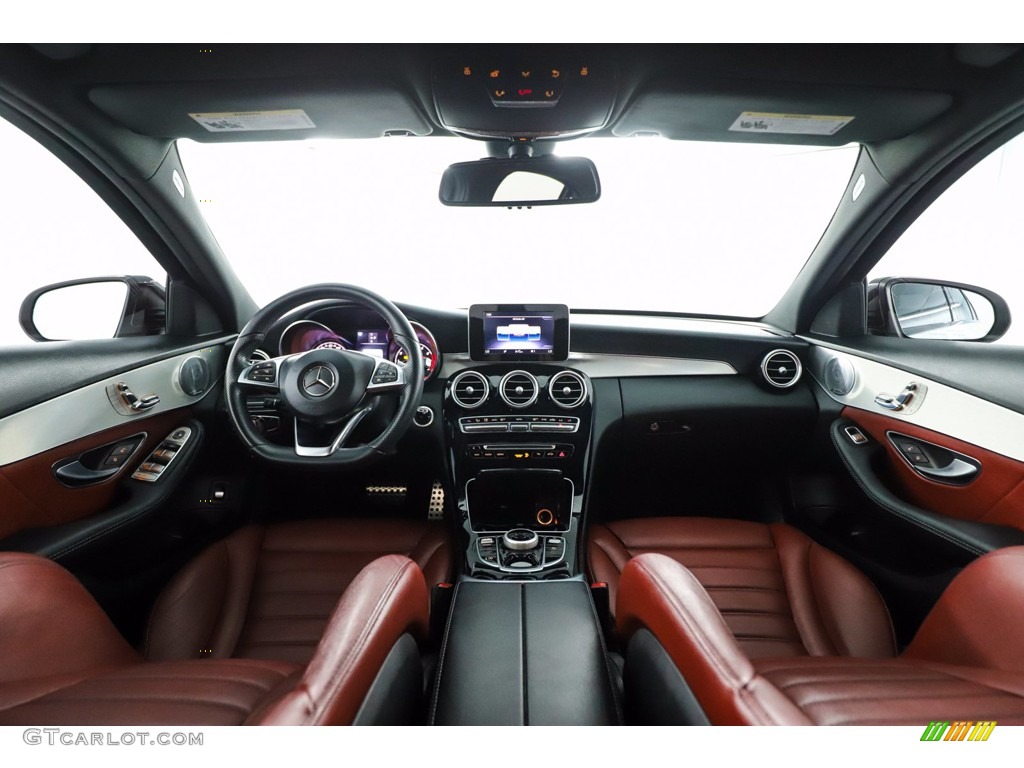 2018 Mercedes-Benz C 300 Sedan Cranberry Red/Black Dashboard Photo #140982394