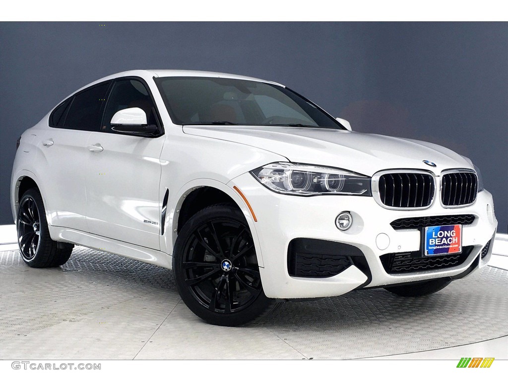 2018 X6 sDrive35i - Alpine White / Coral Red/Black photo #1