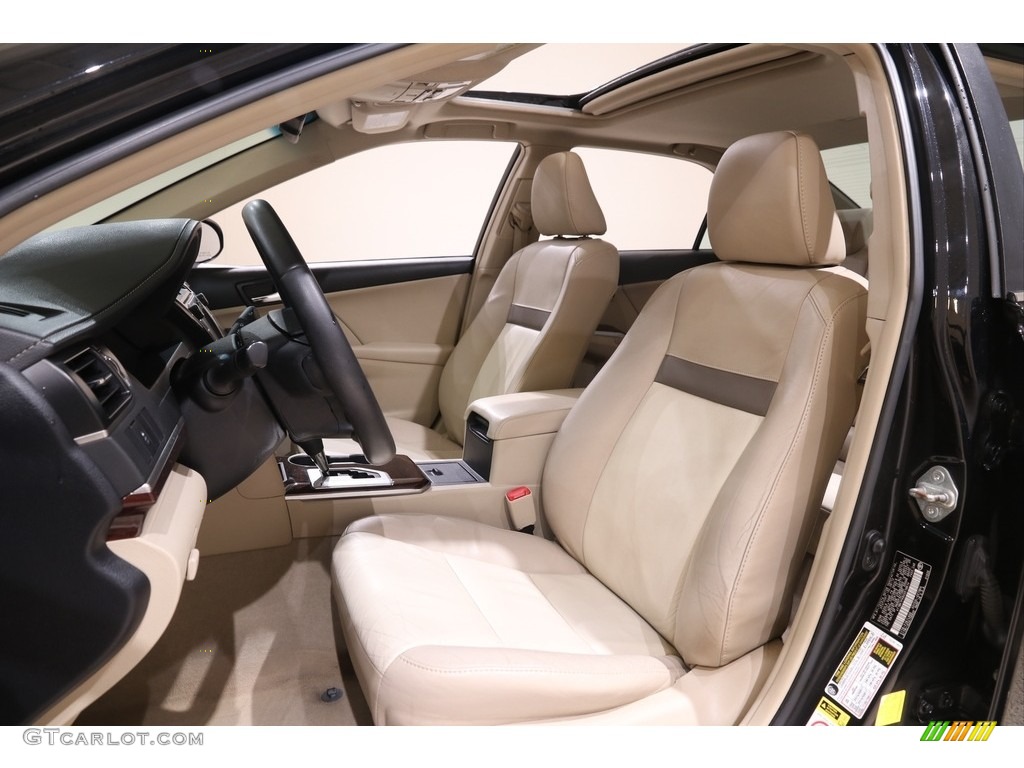 2012 Camry XLE V6 - Attitude Black Metallic / Ivory photo #5