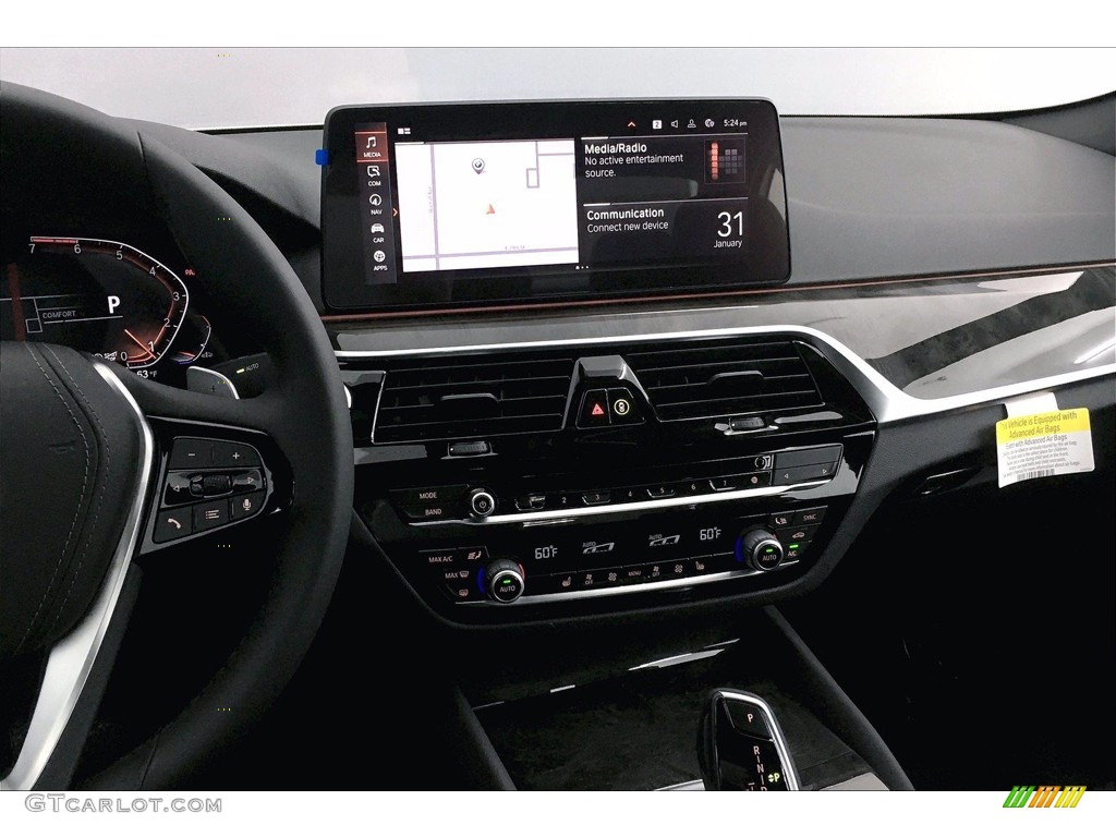 2021 5 Series 530i Sedan - Glacier Silver Metallic / Black photo #6