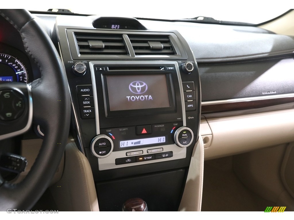 2012 Camry XLE V6 - Attitude Black Metallic / Ivory photo #9