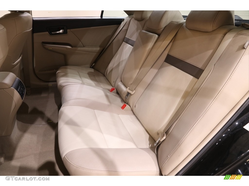 2012 Camry XLE V6 - Attitude Black Metallic / Ivory photo #20