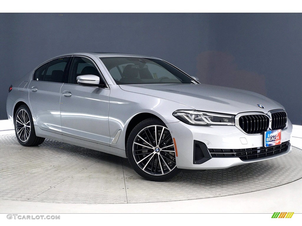 2021 5 Series 530i Sedan - Glacier Silver Metallic / Black photo #19