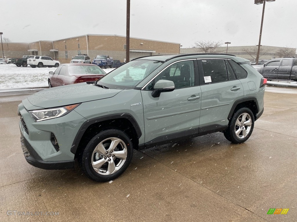 Lunar Rock 2021 Toyota RAV4 XLE AWD Hybrid Exterior Photo #140984003