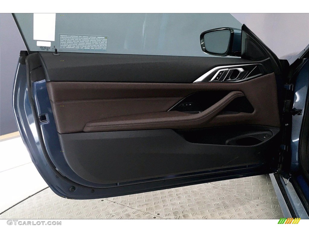 2021 BMW 4 Series 430i Coupe Mocha Door Panel Photo #140984295