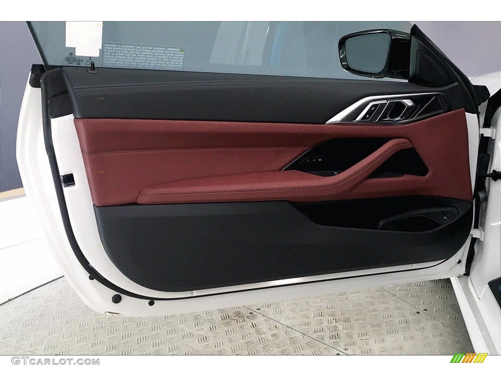 2021 BMW 4 Series M440i xDrive Coupe Tacora Red Door Panel Photo #140984701