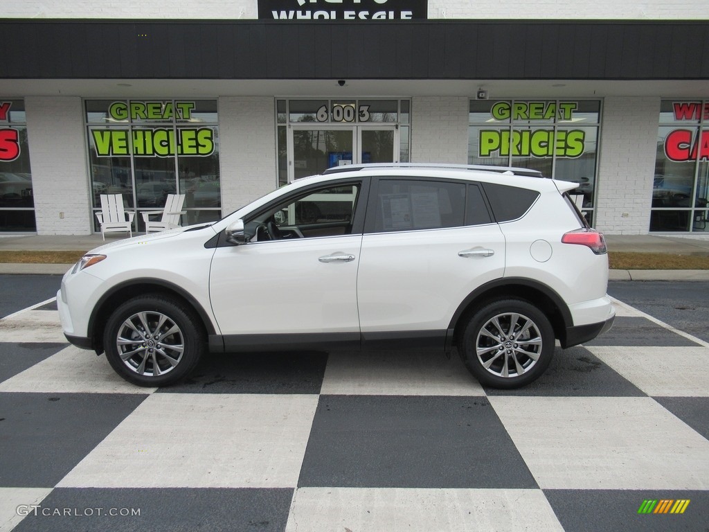 2017 RAV4 Limited - Blizzard Pearl White / Nutmeg photo #1