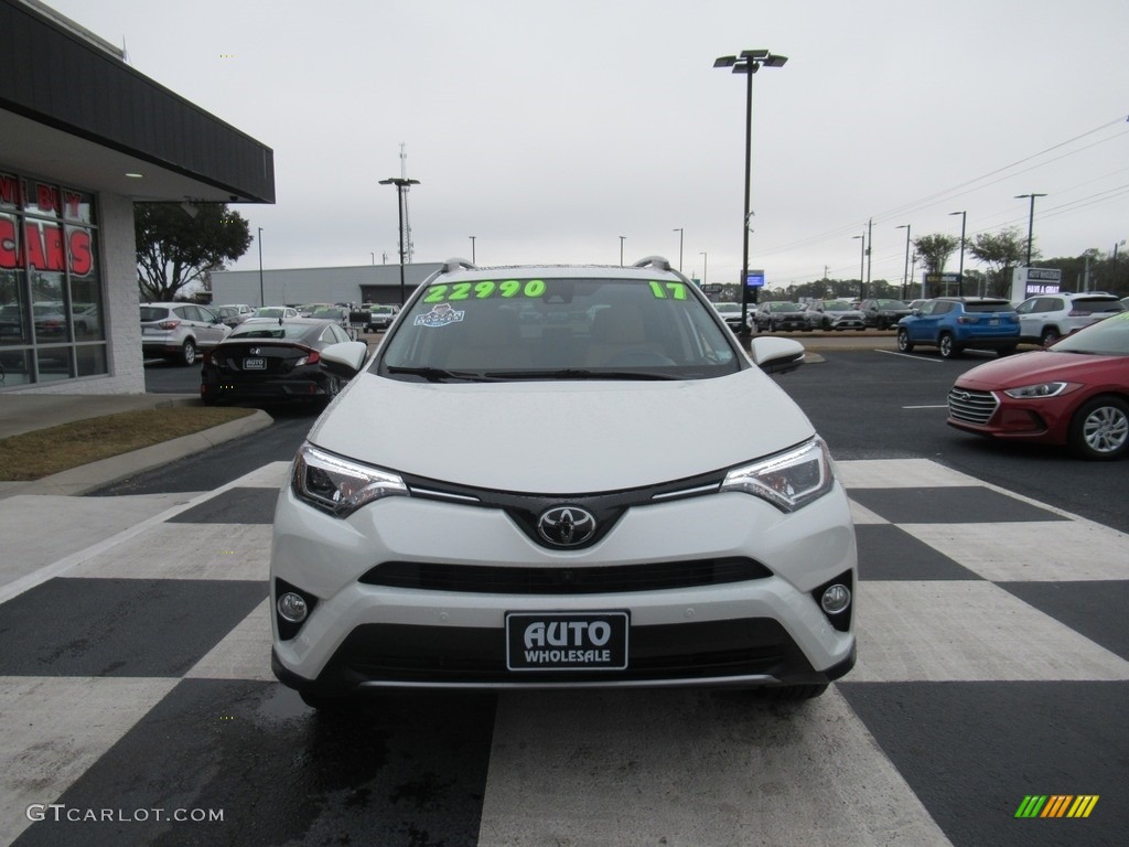 2017 RAV4 Limited - Blizzard Pearl White / Nutmeg photo #2