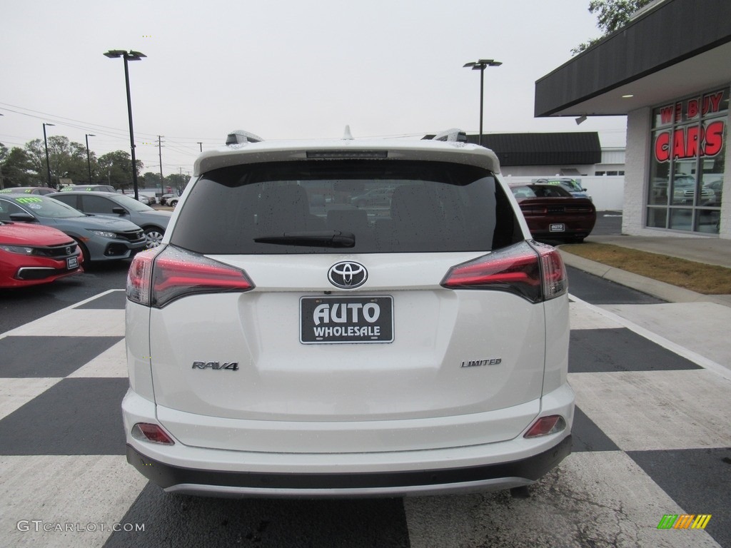2017 RAV4 Limited - Blizzard Pearl White / Nutmeg photo #4