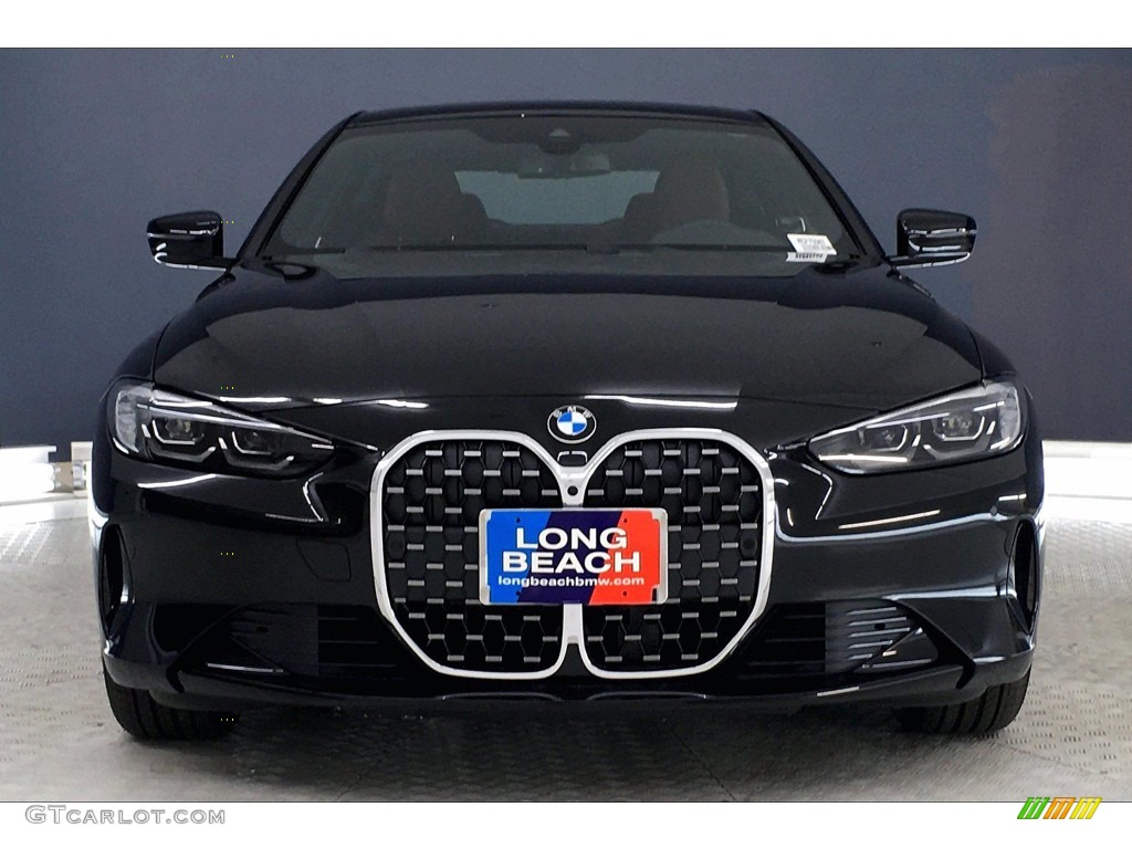 2021 4 Series 430i Coupe - Jet Black / Tacora Red photo #2