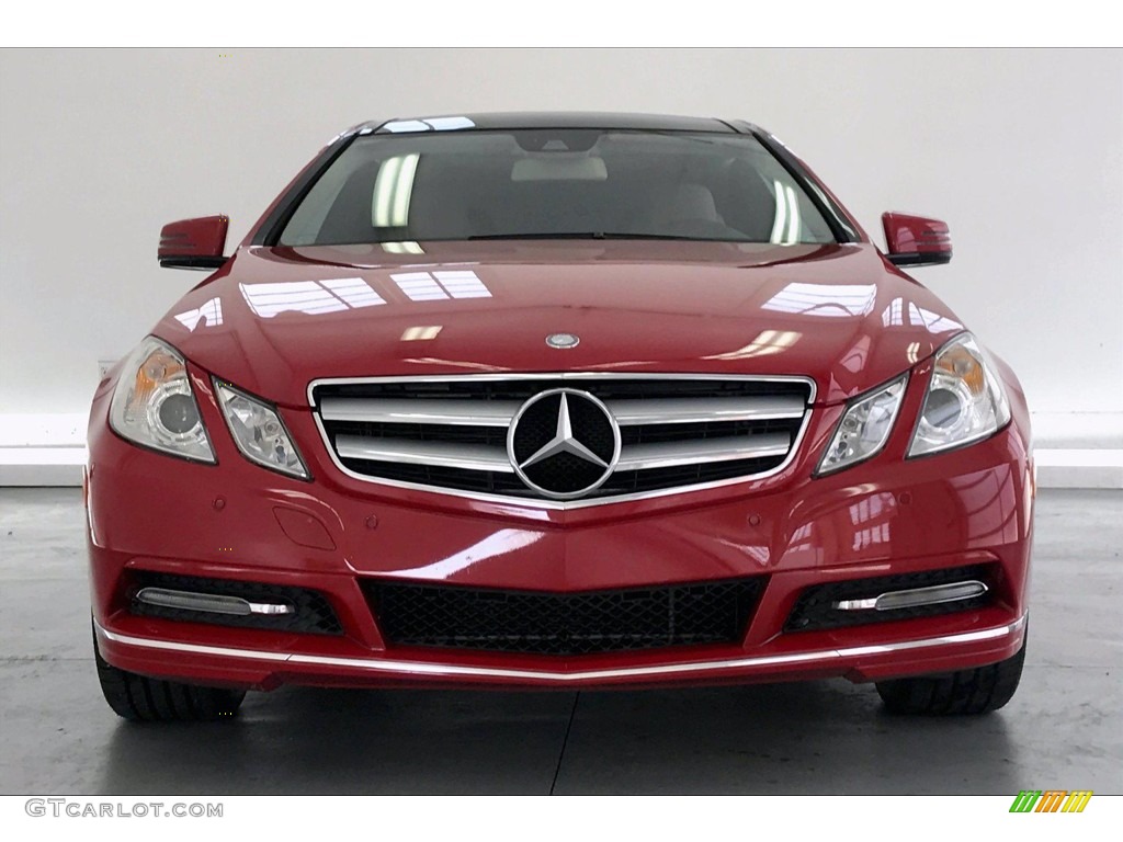 2013 E 350 Coupe - Mars Red / Natural Beige/Black photo #2