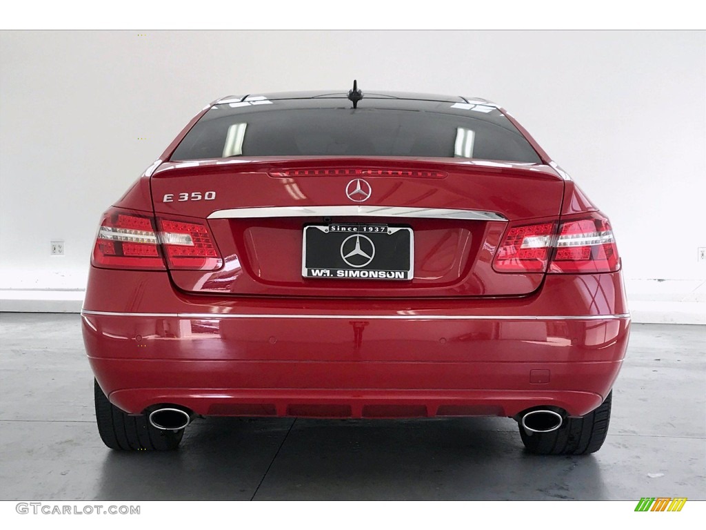 2013 E 350 Coupe - Mars Red / Natural Beige/Black photo #3