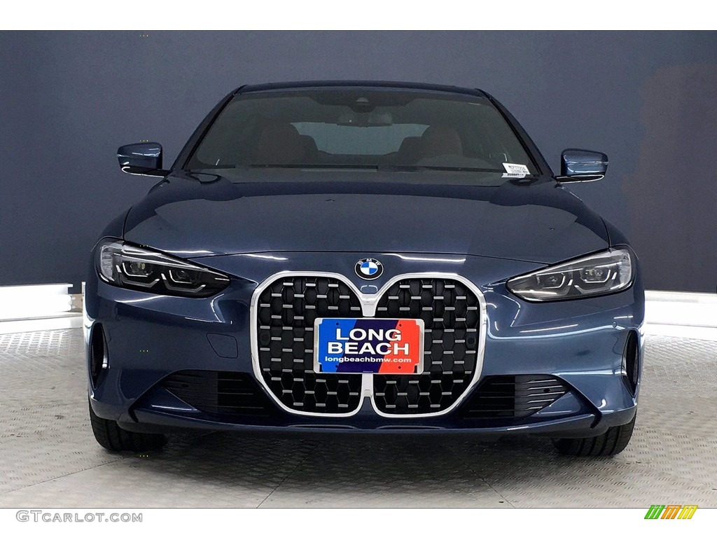 2021 4 Series 430i Coupe - Arctic Race Blue Metallic / Tacora Red photo #2