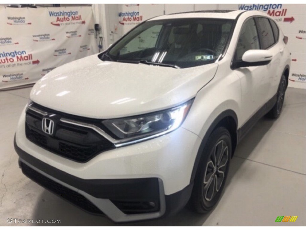 2021 CR-V EX-L AWD - Platinum White Pearl / Black photo #3