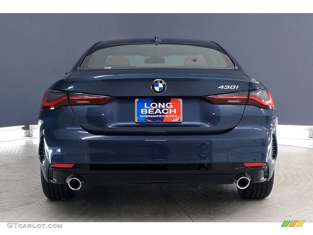 2021 4 Series 430i Coupe - Arctic Race Blue Metallic / Tacora Red photo #4