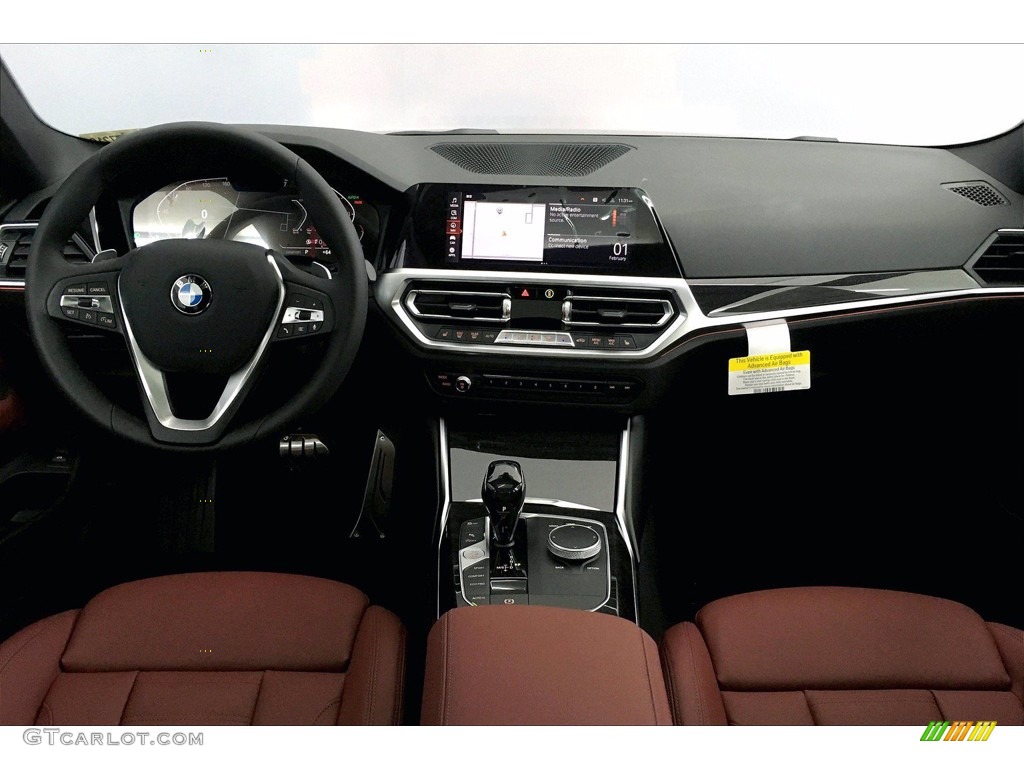 2021 4 Series 430i Coupe - Arctic Race Blue Metallic / Tacora Red photo #5