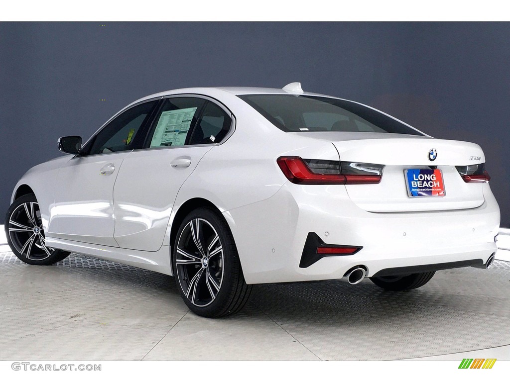 2021 3 Series 330i Sedan - Mineral White Metallic / Black photo #3