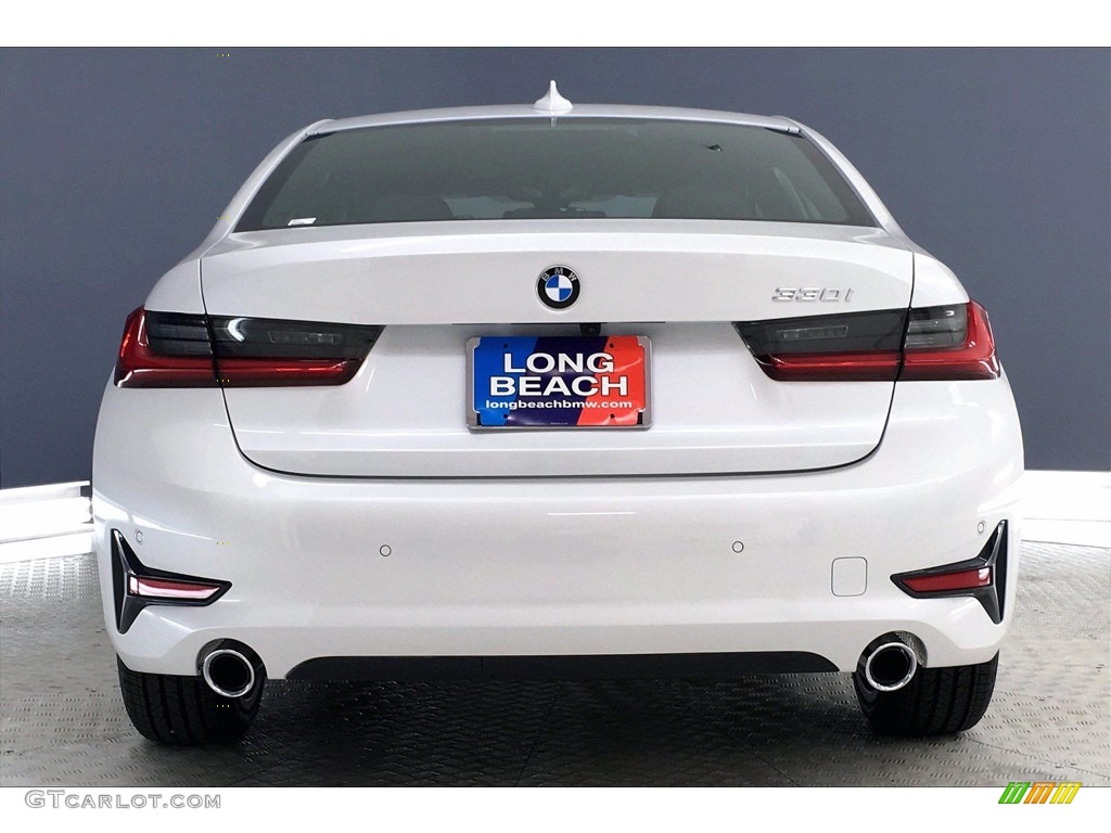 2021 3 Series 330i Sedan - Mineral White Metallic / Black photo #4