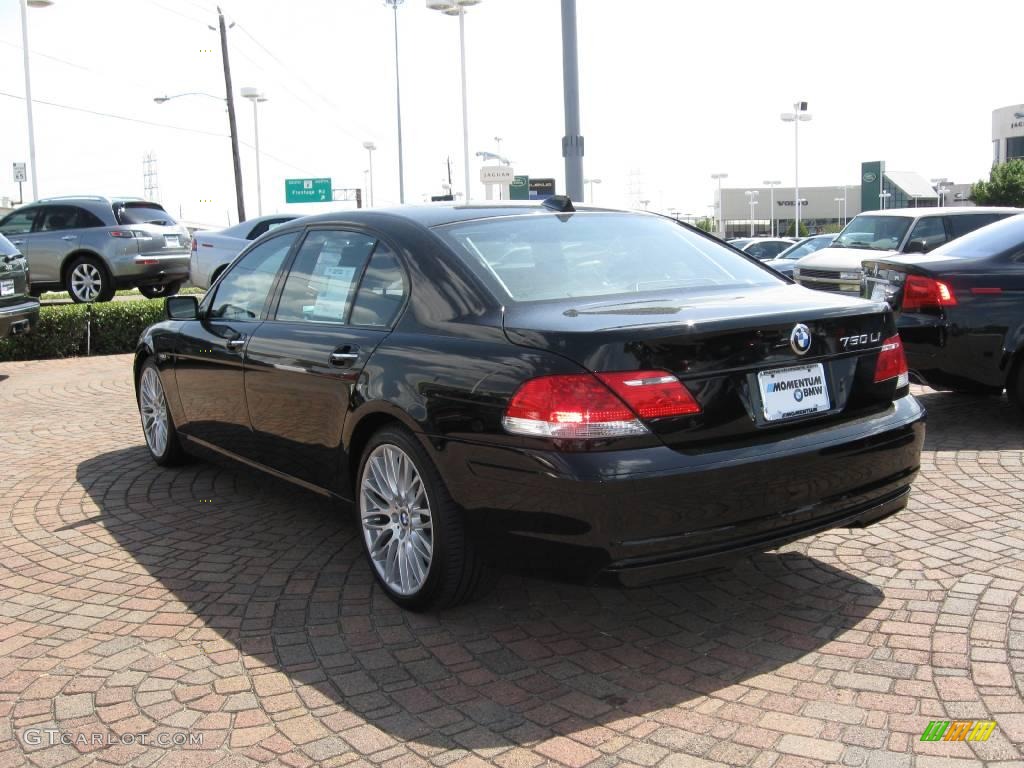 2007 7 Series 750Li Sedan - Jet Black / Black photo #8