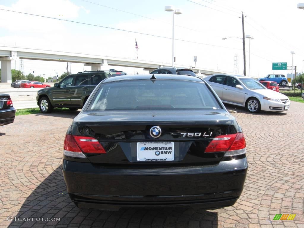 2007 7 Series 750Li Sedan - Jet Black / Black photo #10