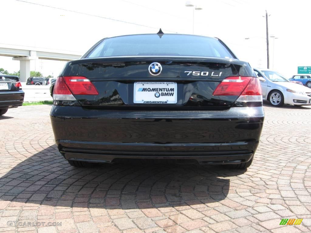 2007 7 Series 750Li Sedan - Jet Black / Black photo #11