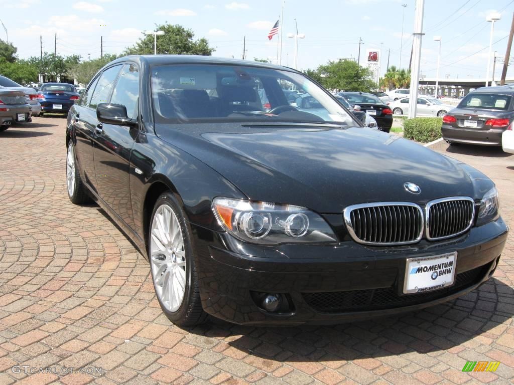 2007 7 Series 750Li Sedan - Jet Black / Black photo #14