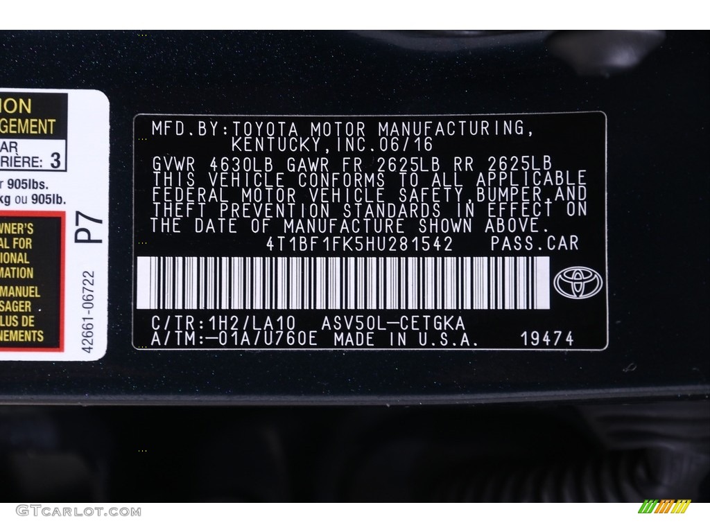 2017 Camry XLE - Cosmic Gray Mica / Ash photo #22