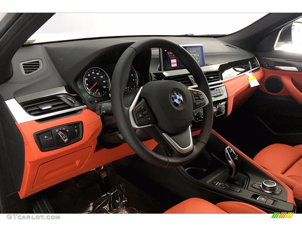 2021 BMW X2 sDrive28i Magma Red Dashboard Photo #140989831