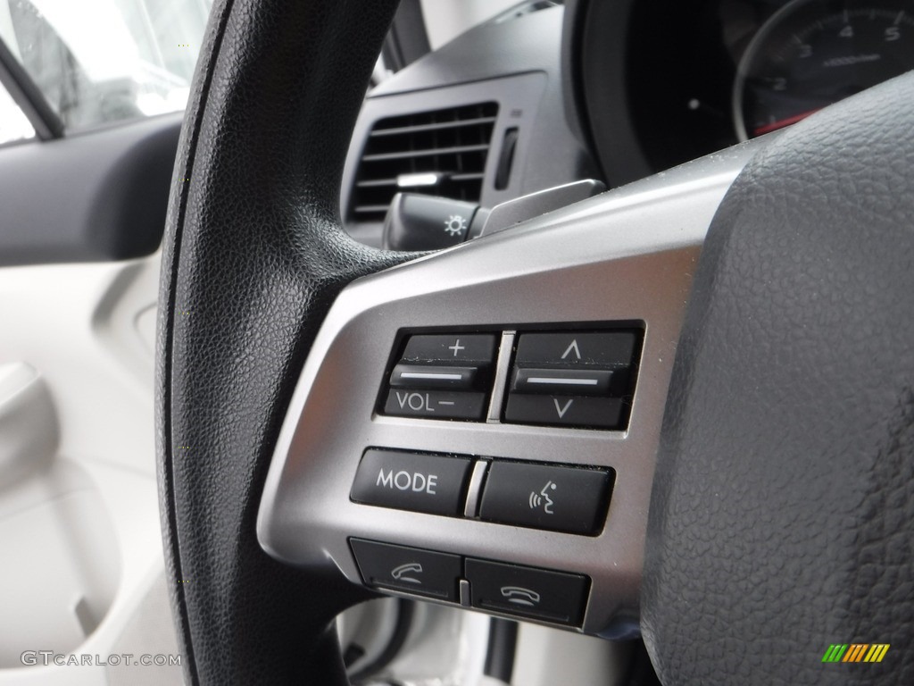 2014 XV Crosstrek 2.0i Premium - Satin White Pearl / Black photo #5