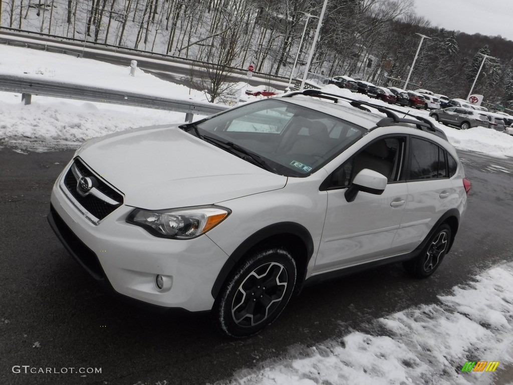 2014 XV Crosstrek 2.0i Premium - Satin White Pearl / Black photo #10