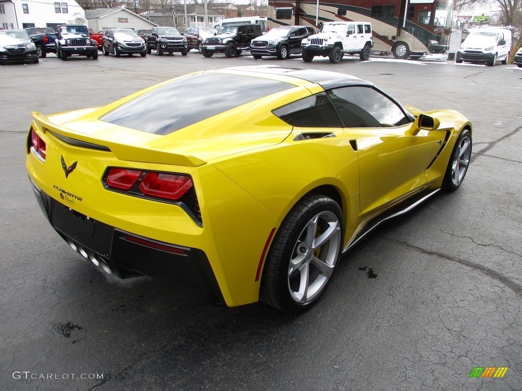 2014 Corvette Stingray Coupe Z51 - Velocity Yellow Tintcoat / Jet Black photo #4